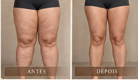 Antes e depois ilustrativo, Lipedema Care