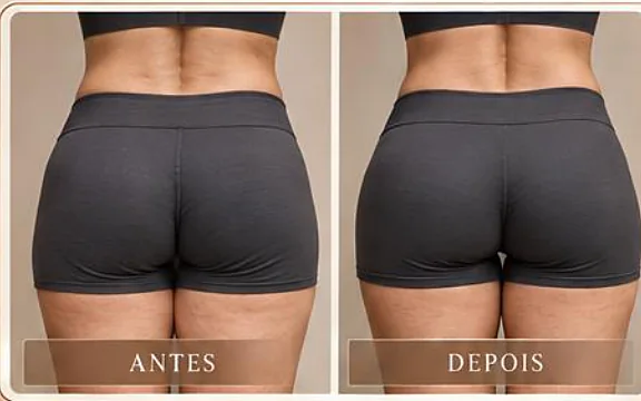 Antes e depois ilustrativo, Sculpted Curves